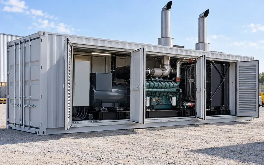 2,000 kVA containerised generator equipment image