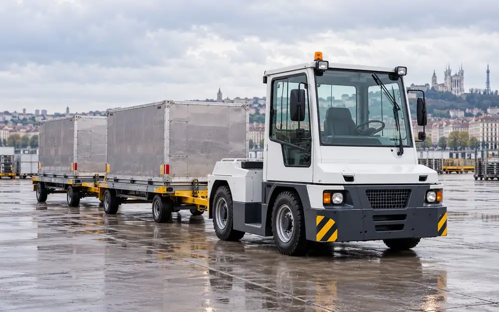 Airport or logistics yard tractor equipment image