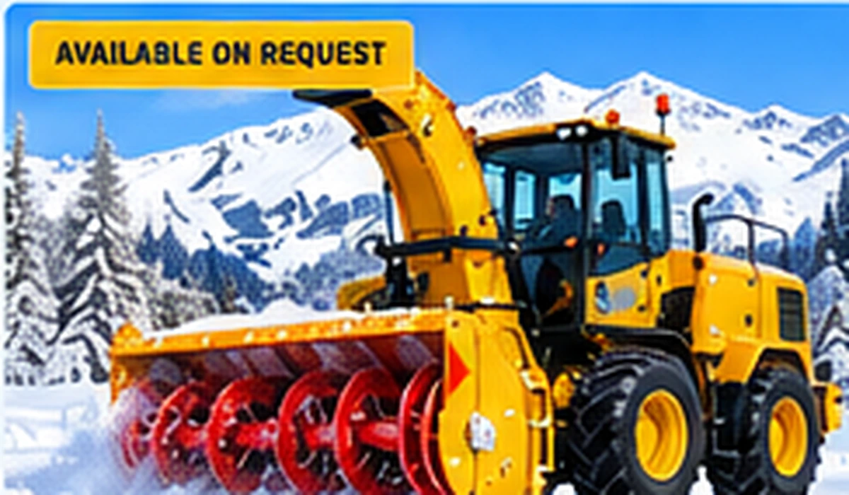 Airport runway snow-clearing machine