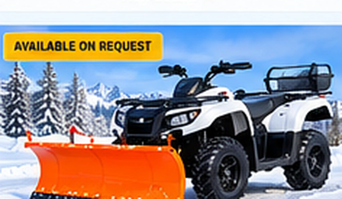 ATV/UTV snowplough attachment