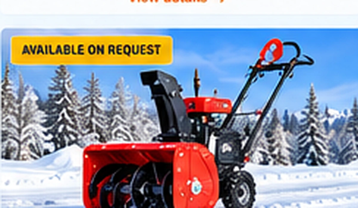 Compact tracked snow blower