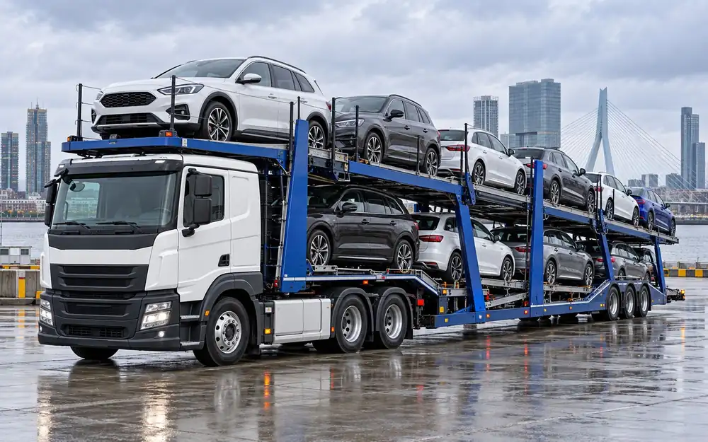 Double-deck car transporter — 10–12 vehicle capacity equipment image