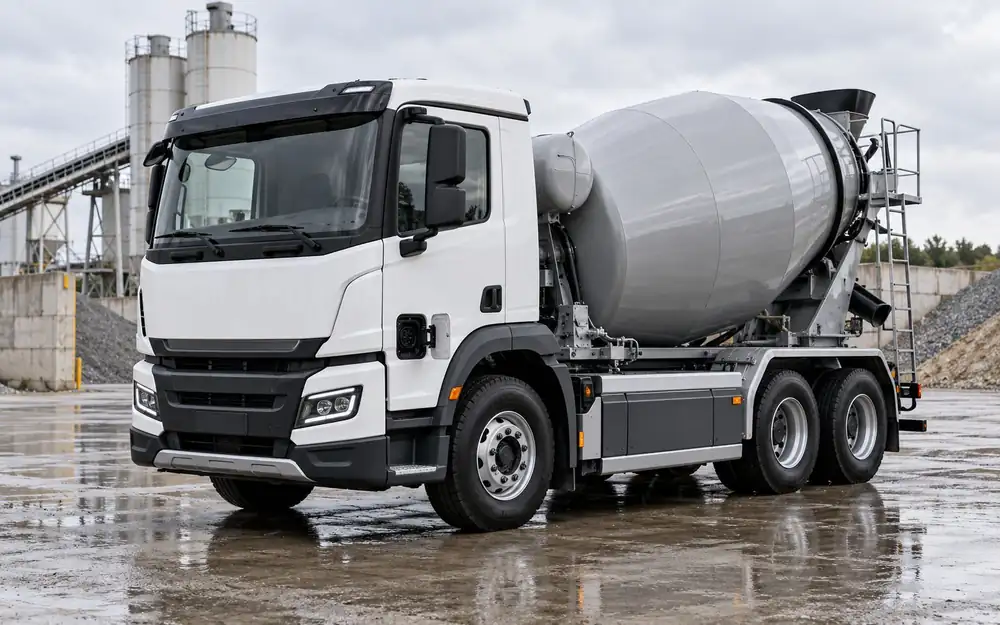 Electric concrete mixer truck (E-Mixer) equipment image