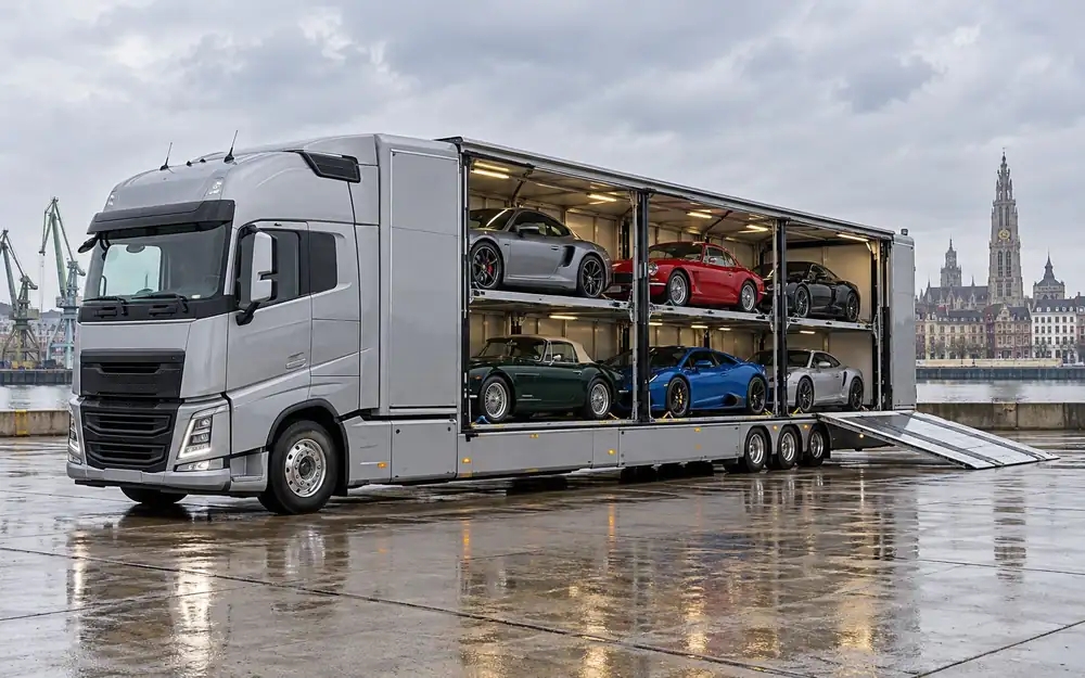 Enclosed luxury-car transporter — 1–6 vehicle capacity equipment image