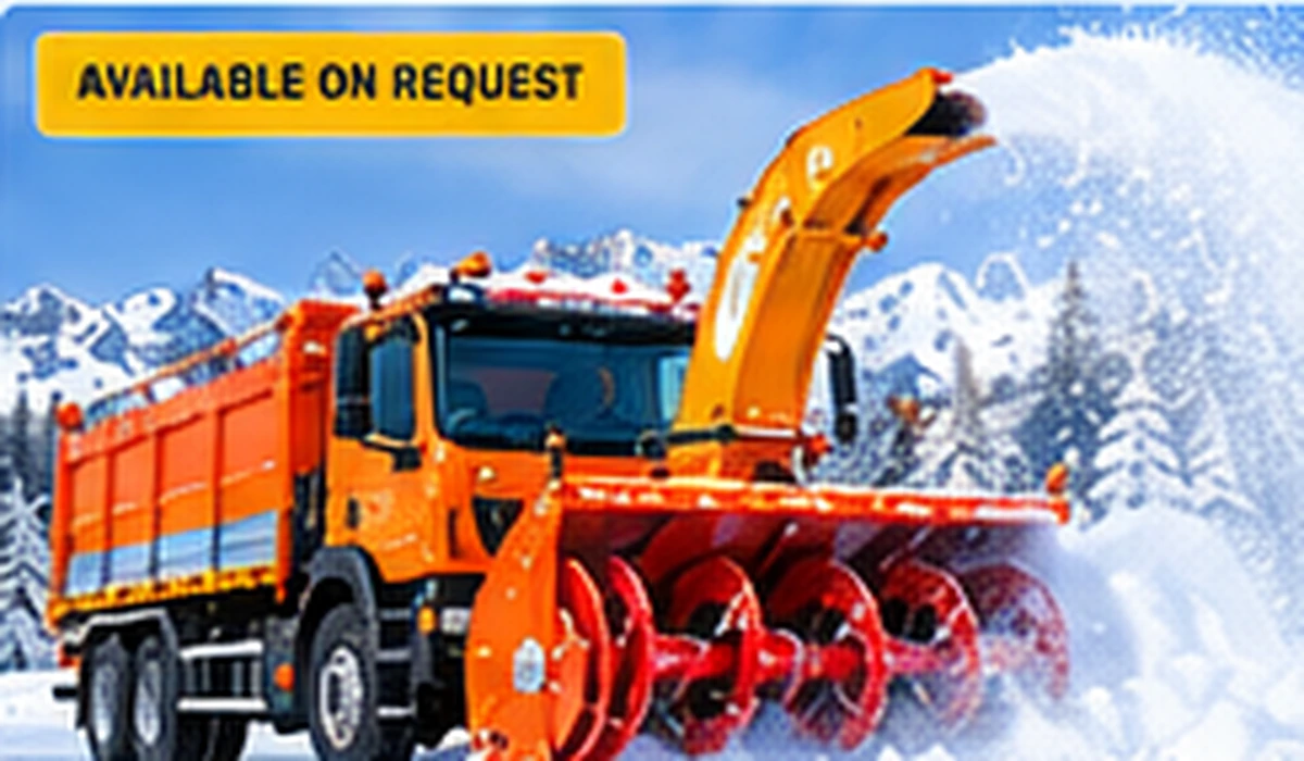 Heavy-duty truck-mounted snow blower