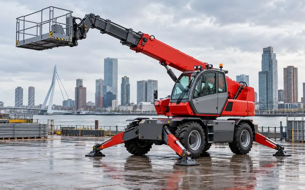 Heavy rotating telehandler equipment image