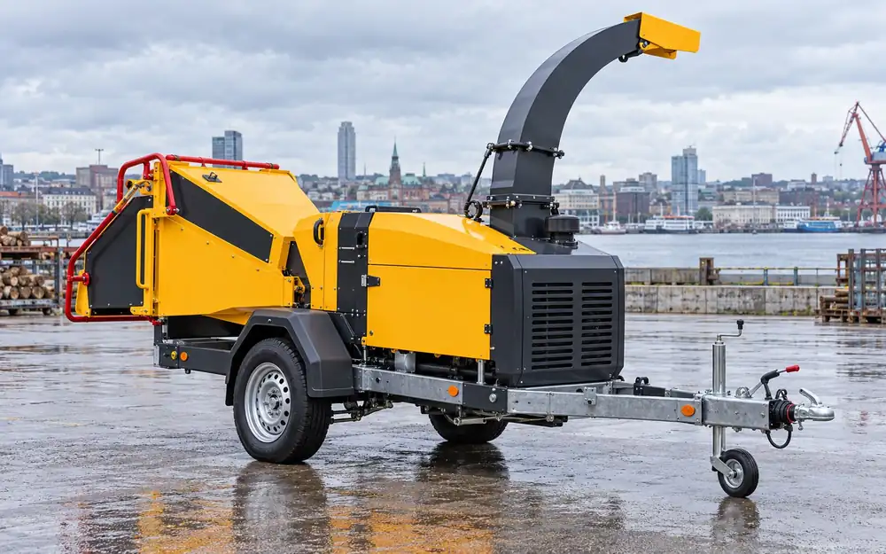 Industrial wood chipper equipment image