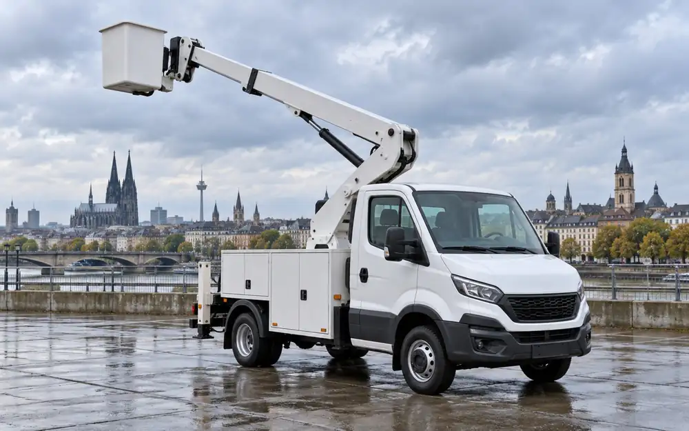 Insulated utility boom truck equipment image