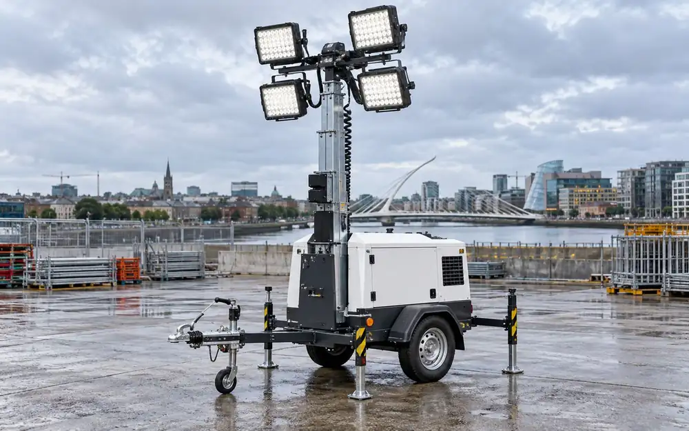 Mobile floodlight tower equipment image