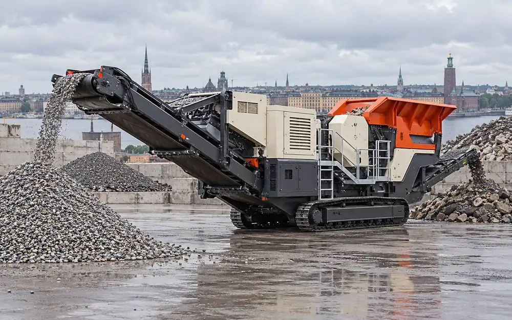 Mobile impact crusher equipment image