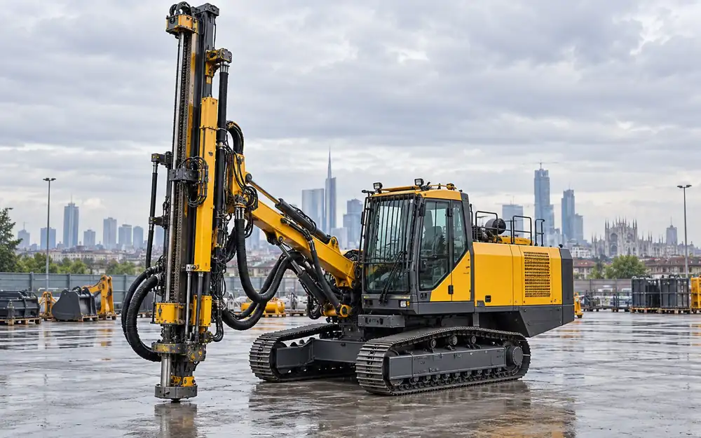 Quarry blast-hole drill rig equipment image