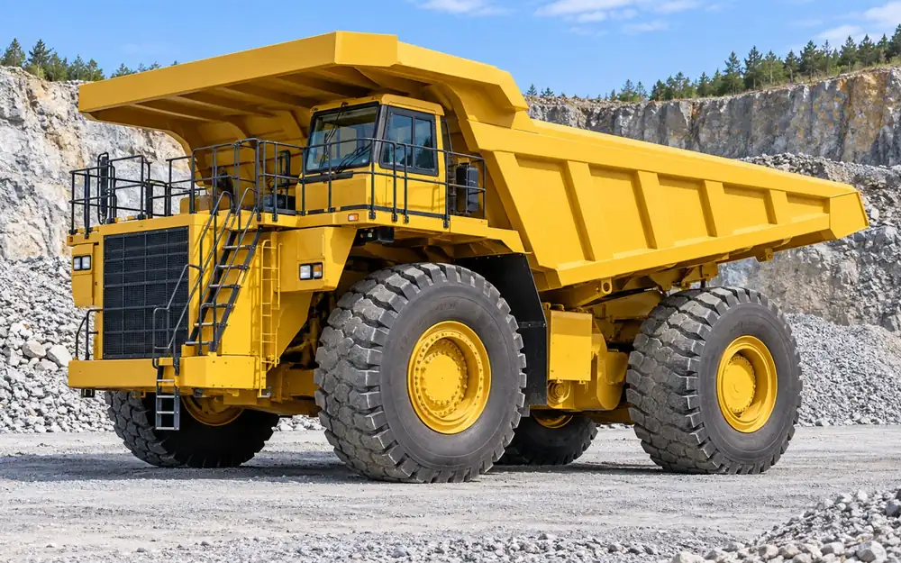 Rigid quarry dump truck equipment image