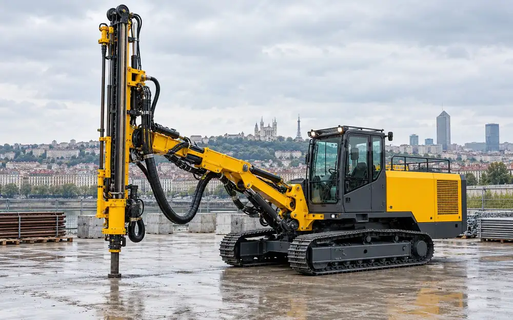 Tracked rock drill rig equipment image