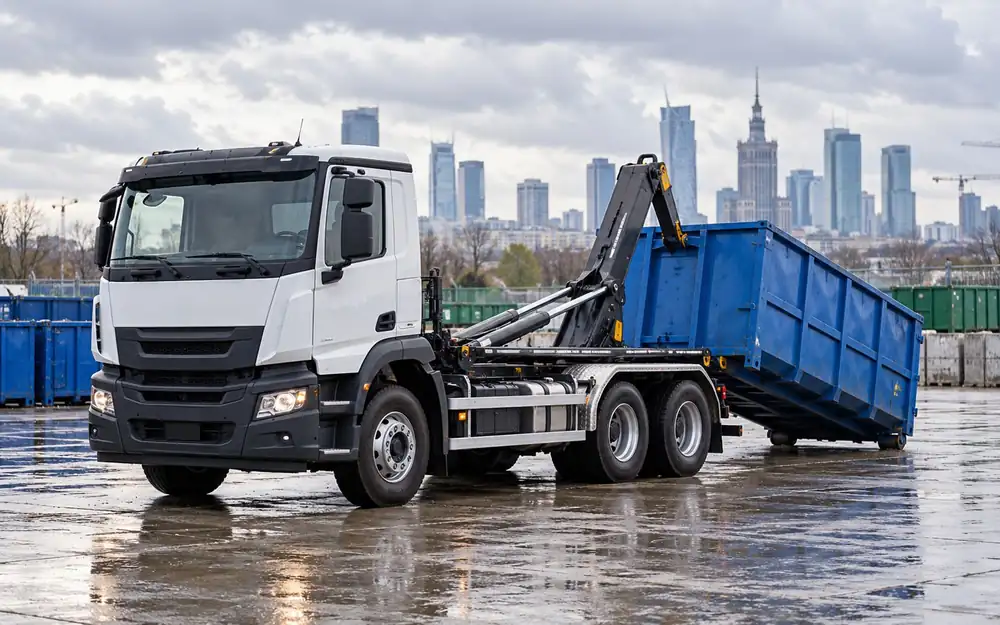 Roll-off container truck equipment image