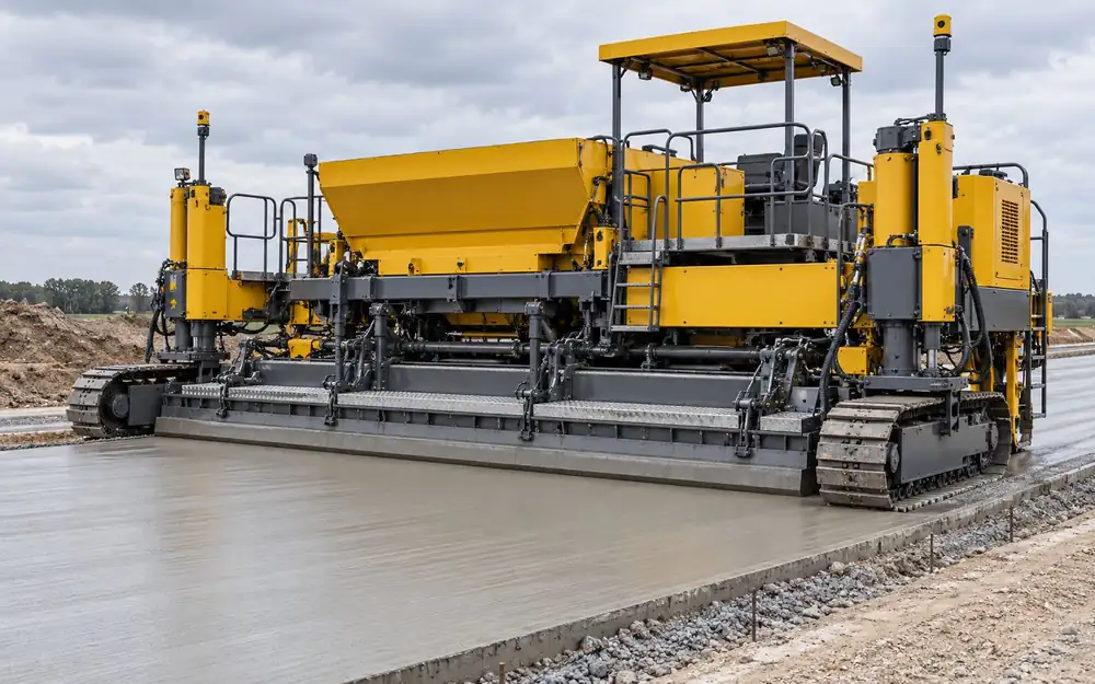 Slipform concrete paver equipment image