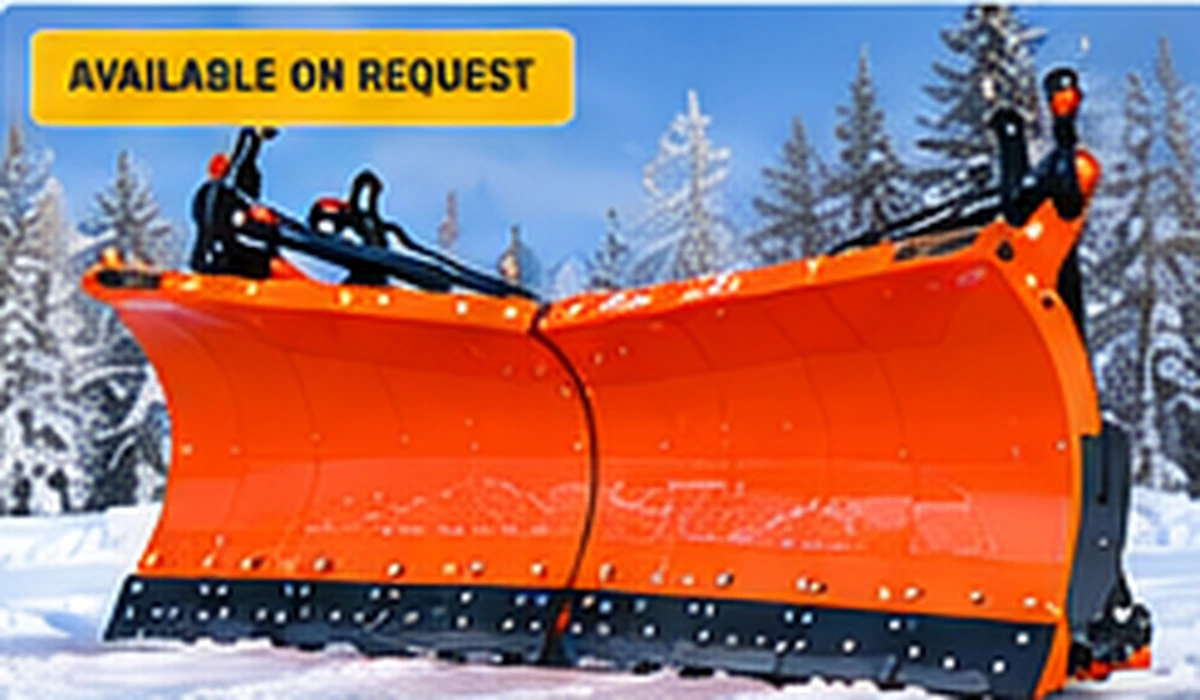 Snowplough blade attachment for a truck