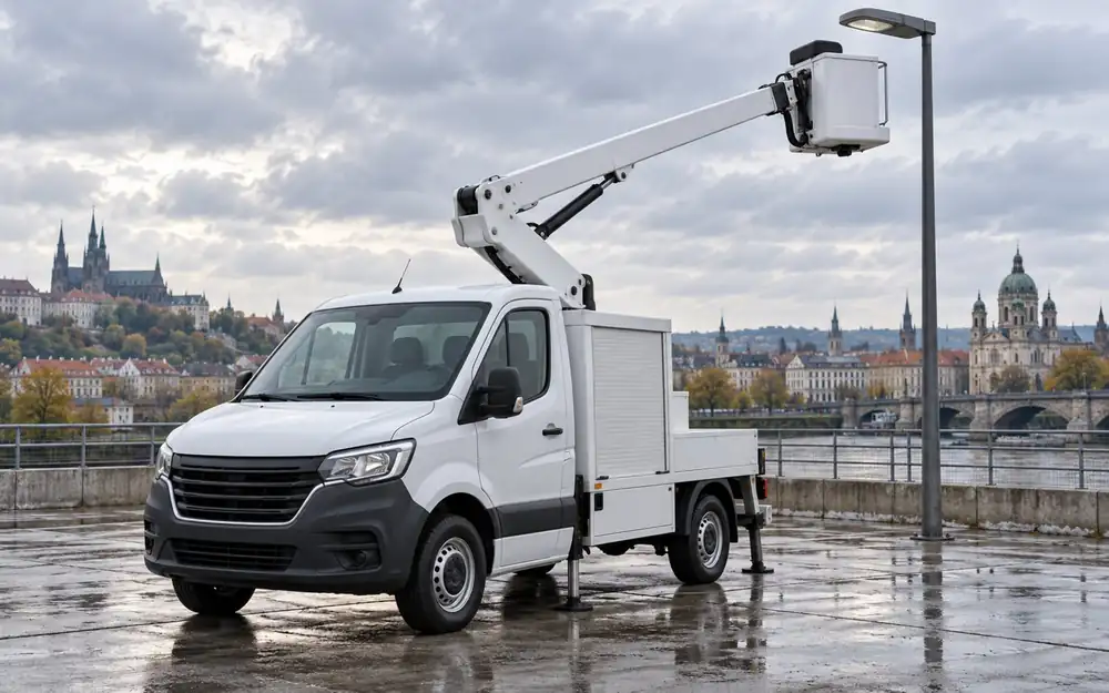 Telecom & street-lighting bucket truck equipment image