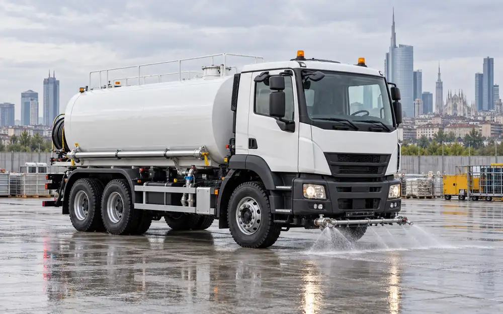 Water tanker truck equipment image