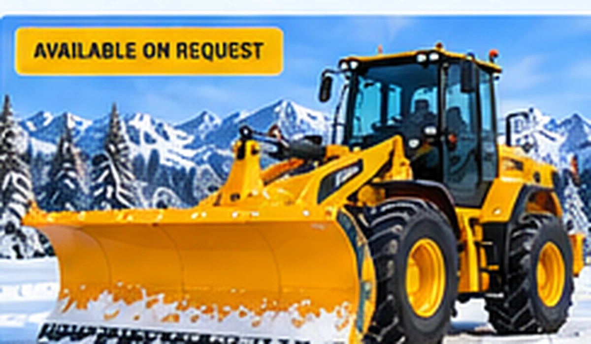 Wheel-loader snow blower attachment